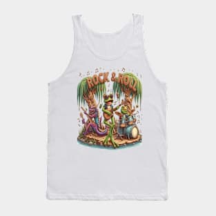 Frolicking Frogs Form Fantastic Froggy Band Tank Top